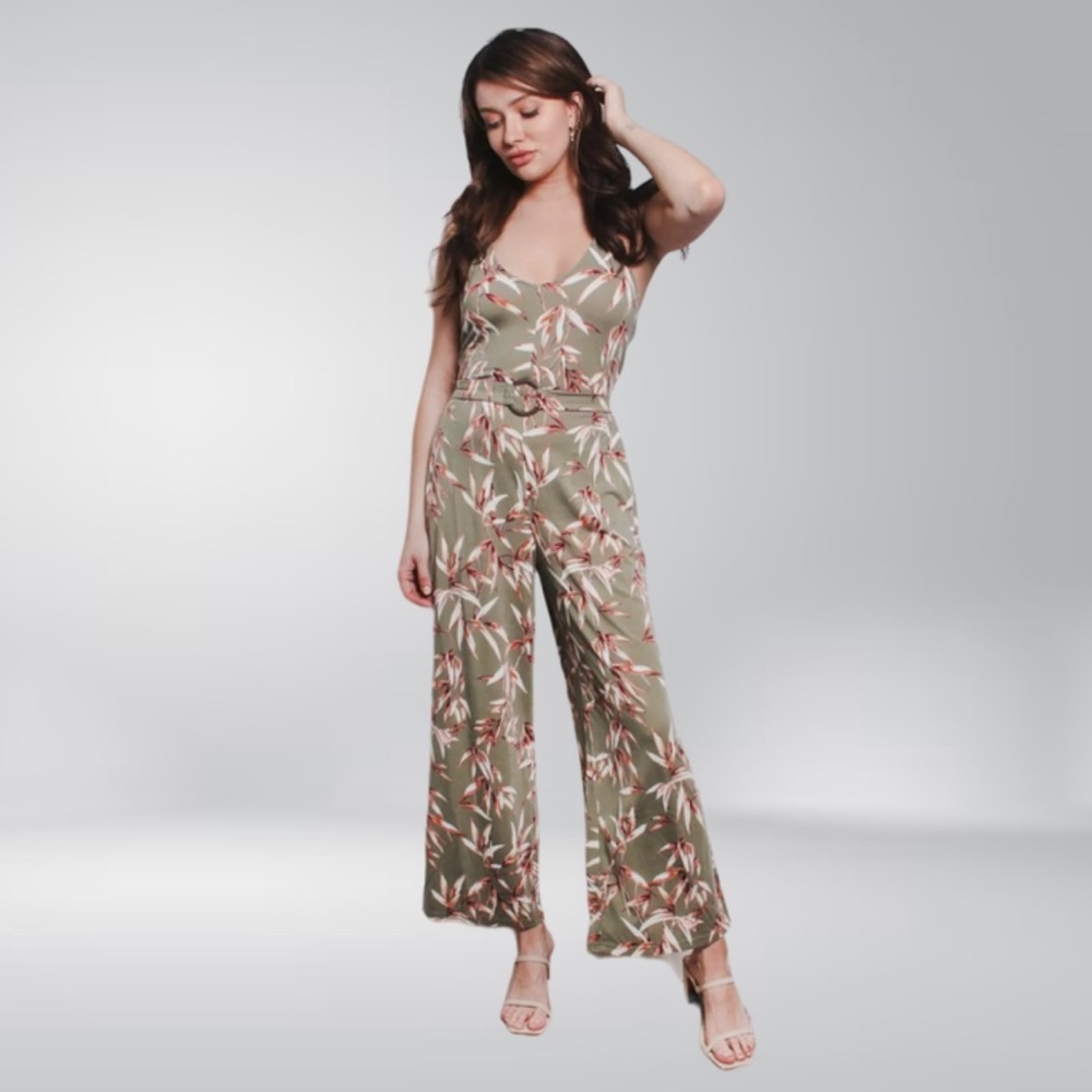 Derek Heart Sleeveless floral print Jumpsuit